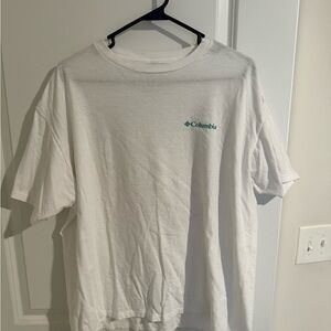 Columbia White Short Sleeve Men's Tee
